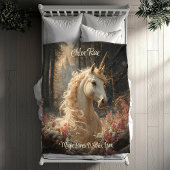 Roze Eenhoorn Winter Castle Sprookjesbos Fleece Deken