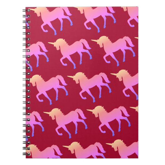 Roze Eenhoorns Notitieboek (Voorkant)