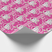 Roze Eenhoorns zijn Magic Gepersonaliseerde Verjaa Cadeaupapier (Hoek)
