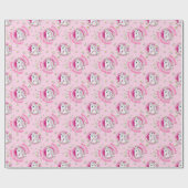 Roze Eenhoorns zijn Magic Gepersonaliseerde Verjaa Cadeaupapier (Vlak)