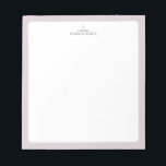 Roze | Eenvoudig Hart Persoonlijk Notitieboek Notitieblok<br><div class="desc">Deze aangepaste notitieboek heeft een eenvoudige kleur rand en een hartvormig ontwerp. Personaliseer de tekst met je naam of een andere tekst. Dit persoonlijke notitieboek is een perfect cadeau voor een leraar, vrienden of jezelf. Meer ontwerpen zijn beschikbaar in mijn winkel BaraBomStudio. Bedankt!</div>