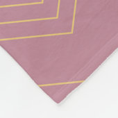 Roze, eenvoudig, modern, cool, trendy zigzag patro fleece deken (Hoek)