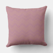 Roze, eenvoudig, modern, cool, trendy zigzag patro kussen (Achterkant)