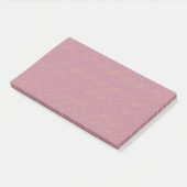 Roze, eenvoudig, modern, cool, trendy zigzag patro post-it® notes (Schuin)