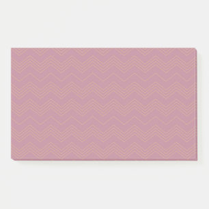 Roze, eenvoudig, modern, cool, trendy zigzag patro post-it® notes