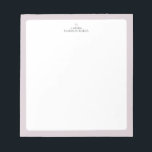 Roze | Eenvoudig persoonlijk Notitieblok hart<br><div class="desc">Dit aangepaste notitieblok biedt een eenvoudige kleurenrand en een schattig hart. Pas de tekst aan met jouw naam of om het even welke tekst. Dit gepersonaliseerde notitieblok zal een perfecte gave zijn voor een leraar,  vrienden of jezelf. Meer design zijn beschikbaar in mijn winkel BaraBomStudio. Met vriendelijke groet!</div>
