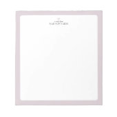 Roze | Eenvoudig persoonlijk Notitieblok hart (Voorkant)