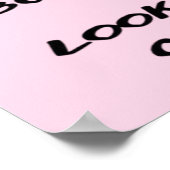 Roze eenvoudig Poster citaat voor kattenliefhebber (Hoek)