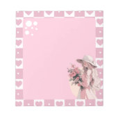 Roze Eenvoudig Schattige Anime Boho Notitieblok (Voorkant)