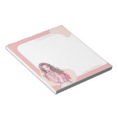 Roze Eenvoudig Schattige Anime Boho Notitieblok (Schuin)