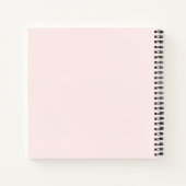 Roze, eenvoudig script, modern Luxury Professional Notitieboek (Achterkant)