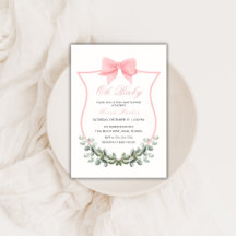 Roze Eenvoudige Boog Eucalyptus Crest Meisje Baby 