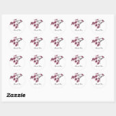 Roze Eenvoudige Cherry Blossom Dank je Stickers (Vel)