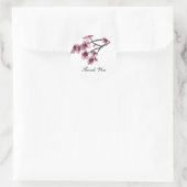 Roze Eenvoudige Cherry Blossom Dank je Stickers (Tas)
