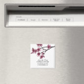 Roze Eenvoudige Cherry Blossom sparen de Datum Mag Magneet (Insitu (Vaatwasser))