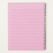 Roze, eenvoudige Chevron, persoonlijke planner (Achterkant)