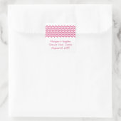 Roze Eenvoudige Chevron Sparen de Stickers van de (Tas)