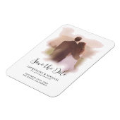 Roze Eenvoudige Elegant Moderne de Foto van de Wat Magneet (Linkerzijde)