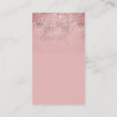 Roze, eenvoudige, elegante, aangepaste foto Hartel Informatiekaartje (Achterkant)