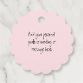 Roze Eenvoudige Elegante Moederdag Bedankjes Labels (Achterkant)