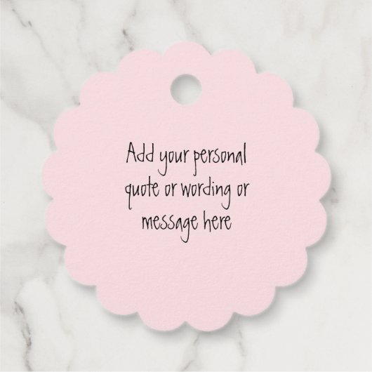 Roze Eenvoudige Elegante Moederdag Bedankjes Labels (Achterkant)