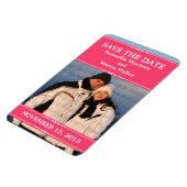 Roze Eenvoudige Foto opslaan Datum Magnet Magneet (Linkerzijde)