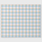 Roze Eenvoudige Gingham Geruite Kerst Cadeaupapier (Vlak)