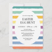 Roze Eenvoudige Kleurrijke Schattigee Easter Egg H Kaart (Voorkant)