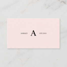 Roze eenvoudige minimale professionele Visitekaart Visitekaartje