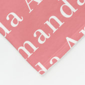 Roze eenvoudige persoonlijke Baby Fleece Deken (Hoek)