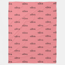 Roze, eenvoudige, persoonlijke herhalingsnaam