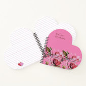 Roze Eenvoudige Professionele Kalligrafie Magnolia Notitieboek (Binnen)