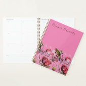 Roze Eenvoudige Professionele Kalligrafie Magnolia Planner (Display)