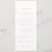 Roze, eenvoudige toon van zwart-wit menu (Voorkant)