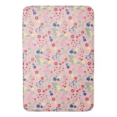 Roze Eenvoudige tuin Wildflower Patroon Badmat (Voorkant Verticaal)
