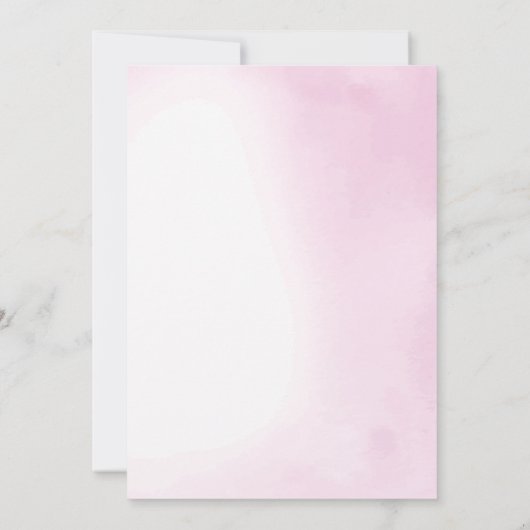 Roze Eerste 1e Verjaardag Vlinders Party Kaart (Achterkant)