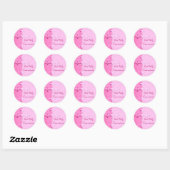 Roze Eerste Heilige Communie Sticker (Vel)