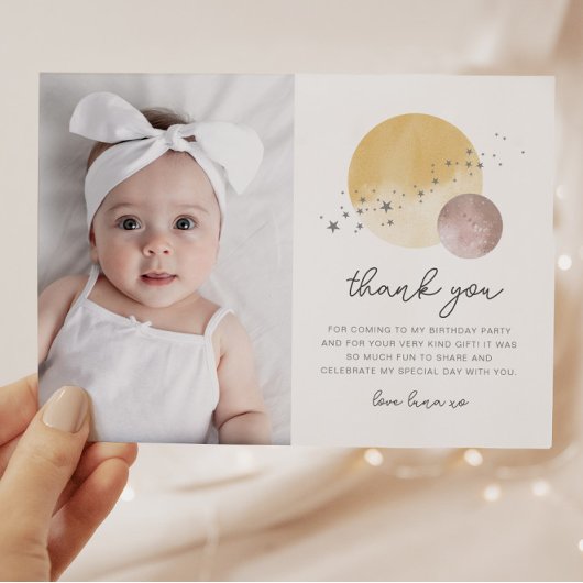 Roze eerste reis rond de zon Foto Dank u