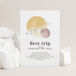 Roze eerste reis rond zondag uitnodiging