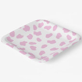 Roze Eerste Rodeo Cowgirl Verjaardag Papieren Bordje (Gebogen)