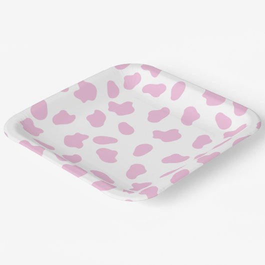 Roze Eerste Rodeo Cowgirl Verjaardag Papieren Bordje (Gebogen)