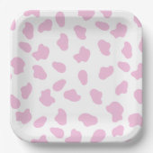 Roze Eerste Rodeo Cowgirl Verjaardag Papieren Bordje (Voorkant)