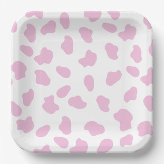 Roze Eerste Rodeo Cowgirl Verjaardag Papieren Bordje