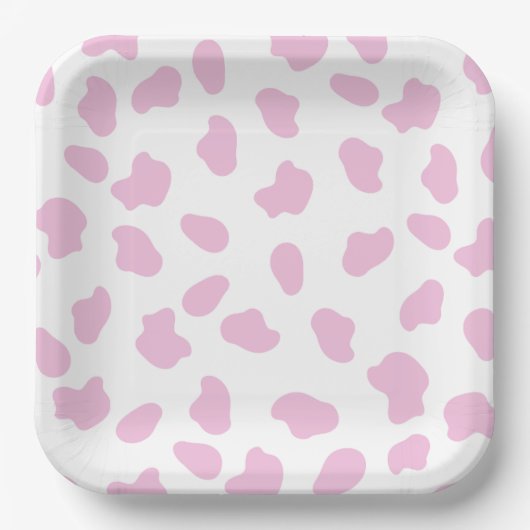 Roze Eerste Rodeo Cowgirl Verjaardag Papieren Bordje (Voorkant)