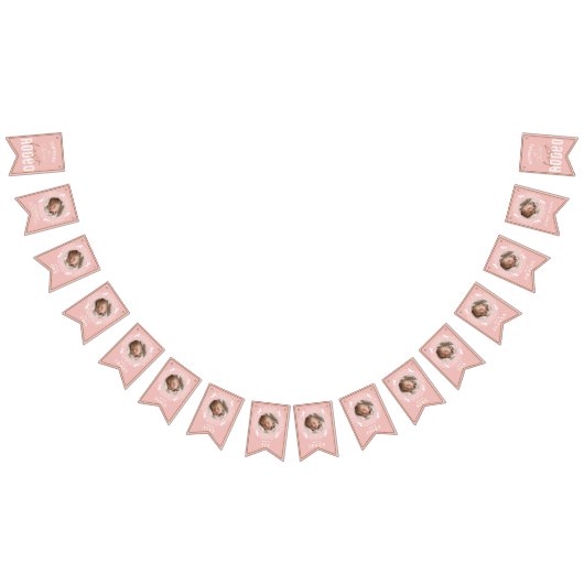 Roze Eerste Rodeo Fotobanner – Cowgirl 1e Geboorte Vlaggetjes (Alle)