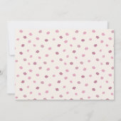 Roze eerste Rodeo Roze Custom Foto 1e verjaardag Kaart (Achterkant)