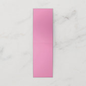 Roze #EF8484, Cadillac Roze Afsprakenkaart (Buitenkant ongevouwen)