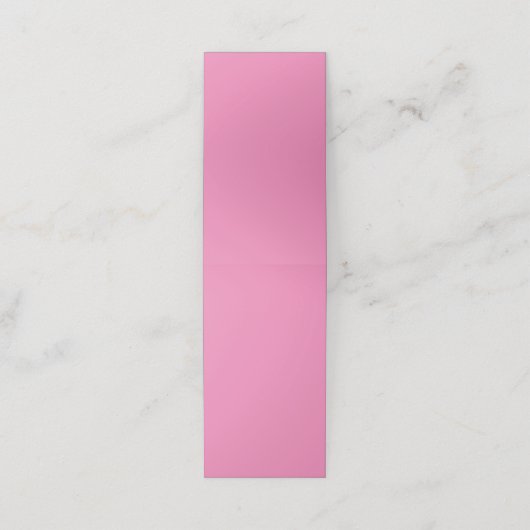 Roze #EF8484, Cadillac Roze Afsprakenkaart (Buitenkant ongevouwen)