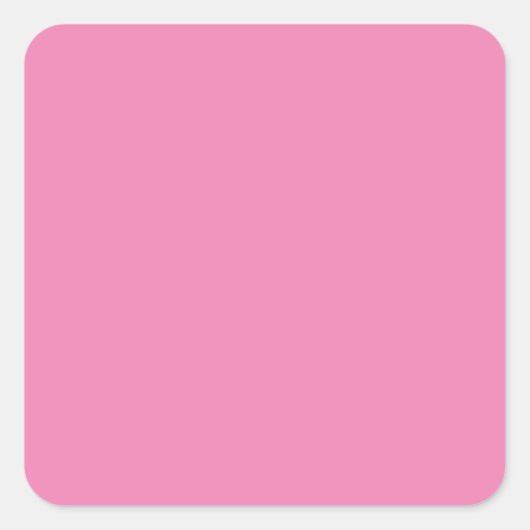 Roze #EF8484, Cadillac Roze Vierkante Sticker (Voorkant)