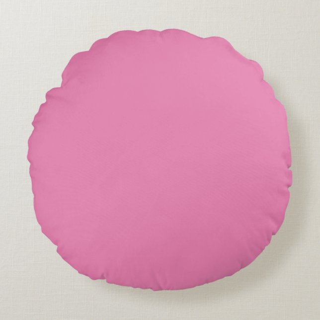 Roze effen effenkleurige kussen (Voorkant)